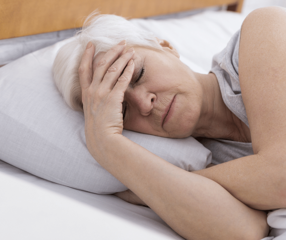 Image of woman struggling to sleep